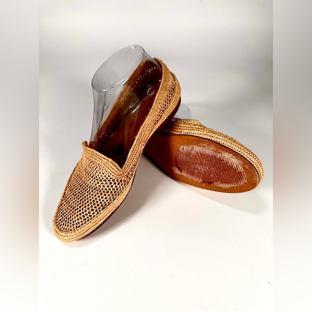 Carrie Forbes Raffia Women’s Loafers Morrocan Handmade. Size : EU 38 US 7.5 - Picture 7 of 10